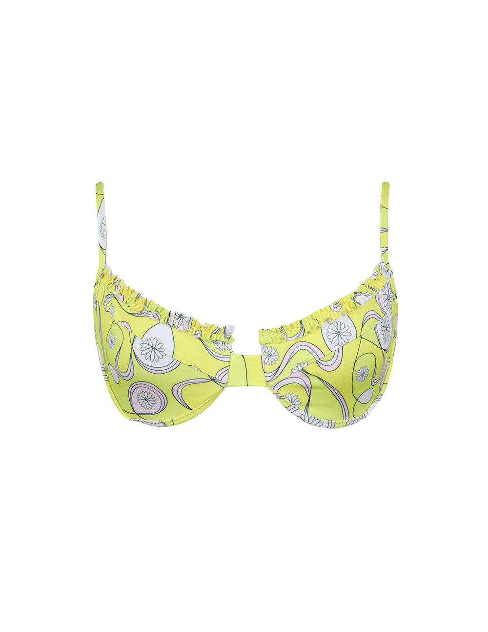 La Piscine Ruffled Up Underwire Top