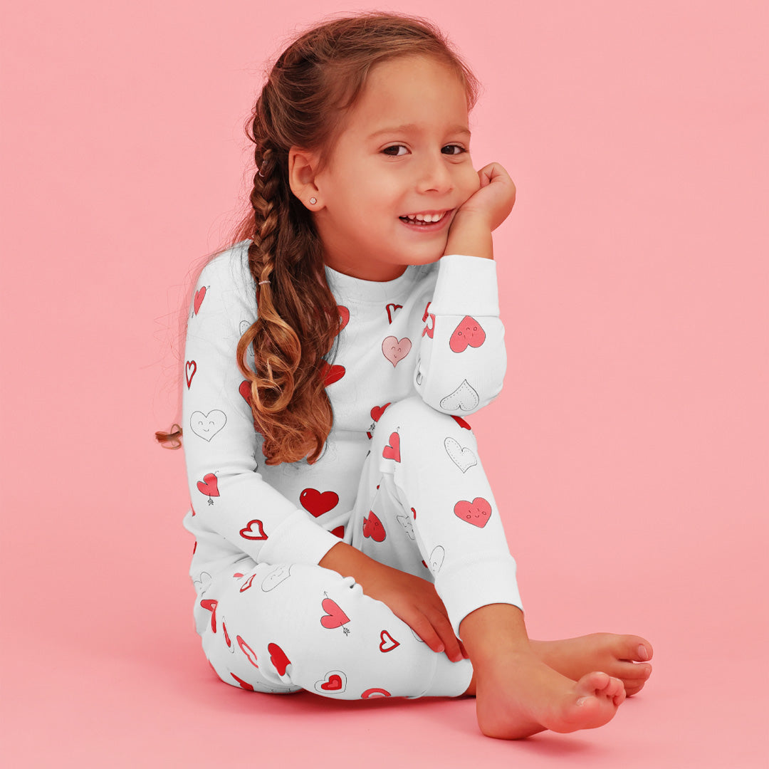 Two Piece PJ  Hearts