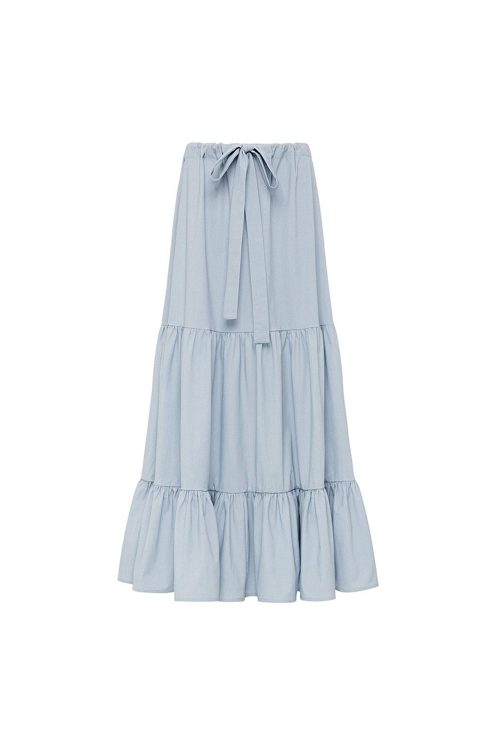 Light Denim Cottage Skirt