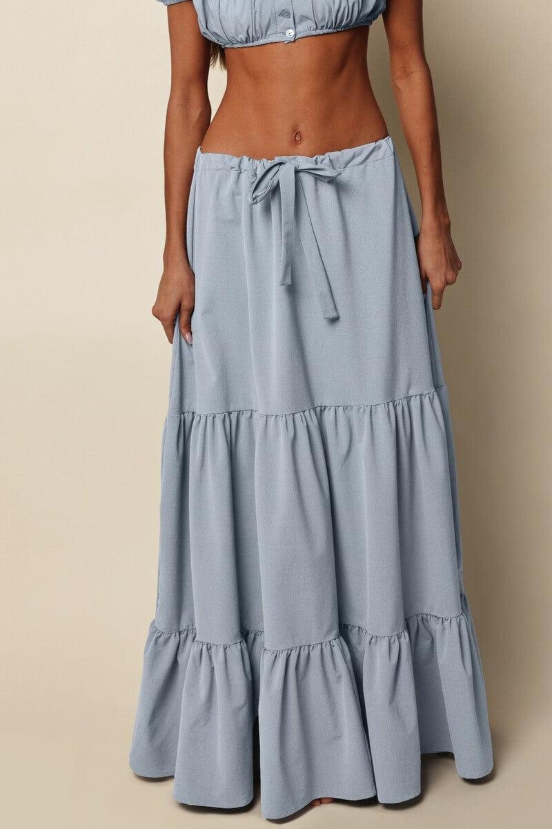 Light Denim Cottage Skirt