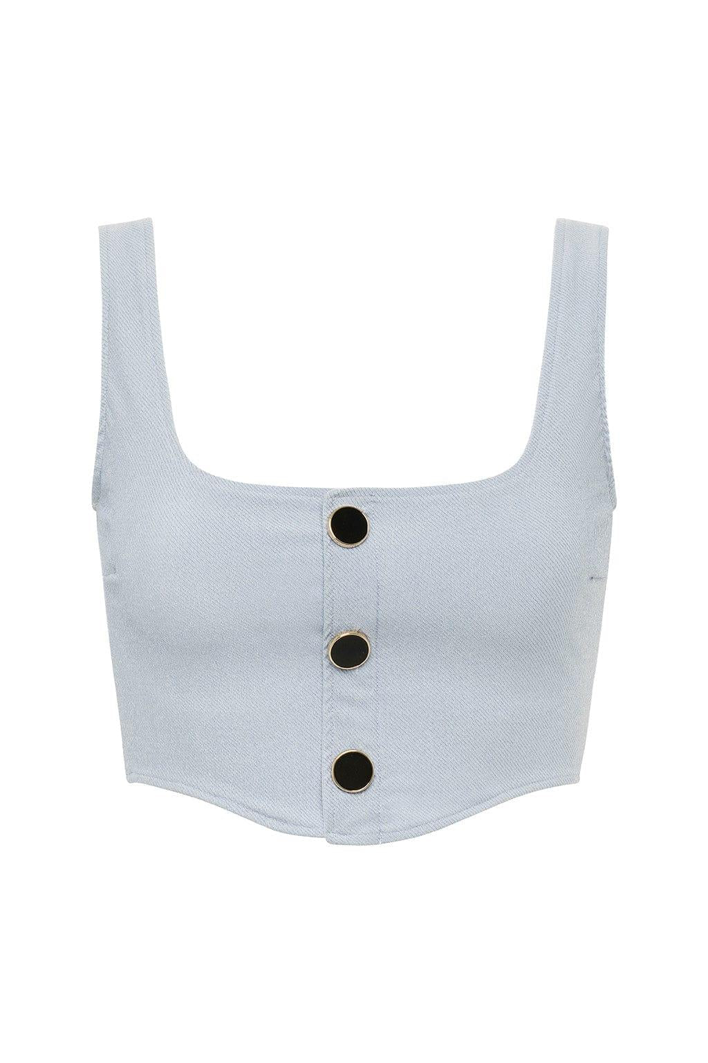 Light Denim Olivia Corset Top