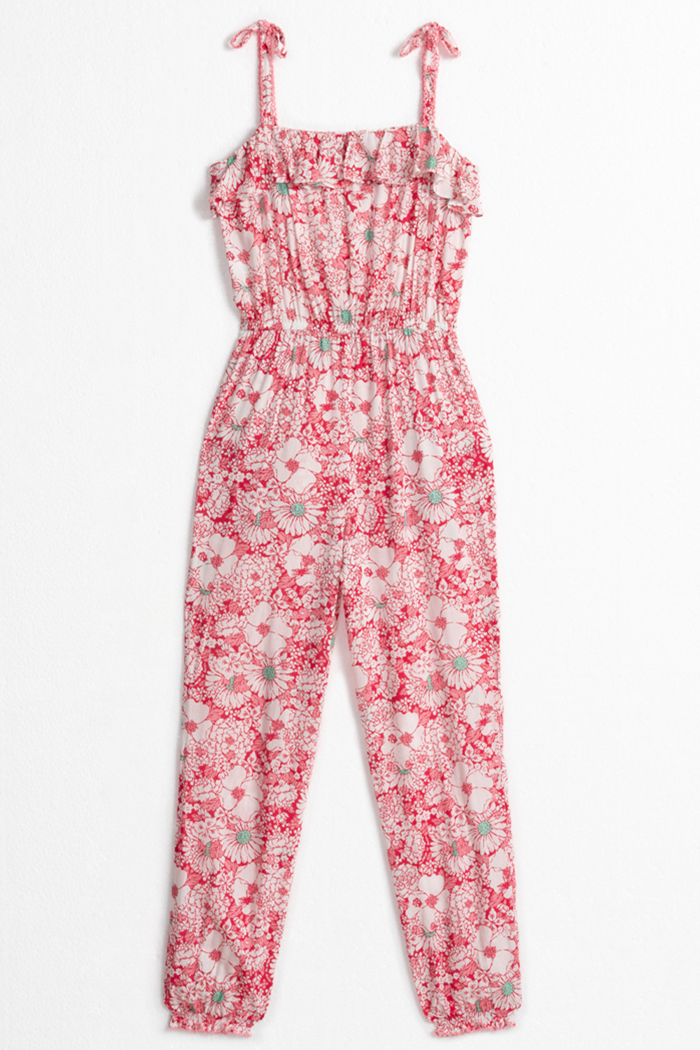 Long Jumpsuit Astra Kids V Pink Mid 70's Garden Viscose