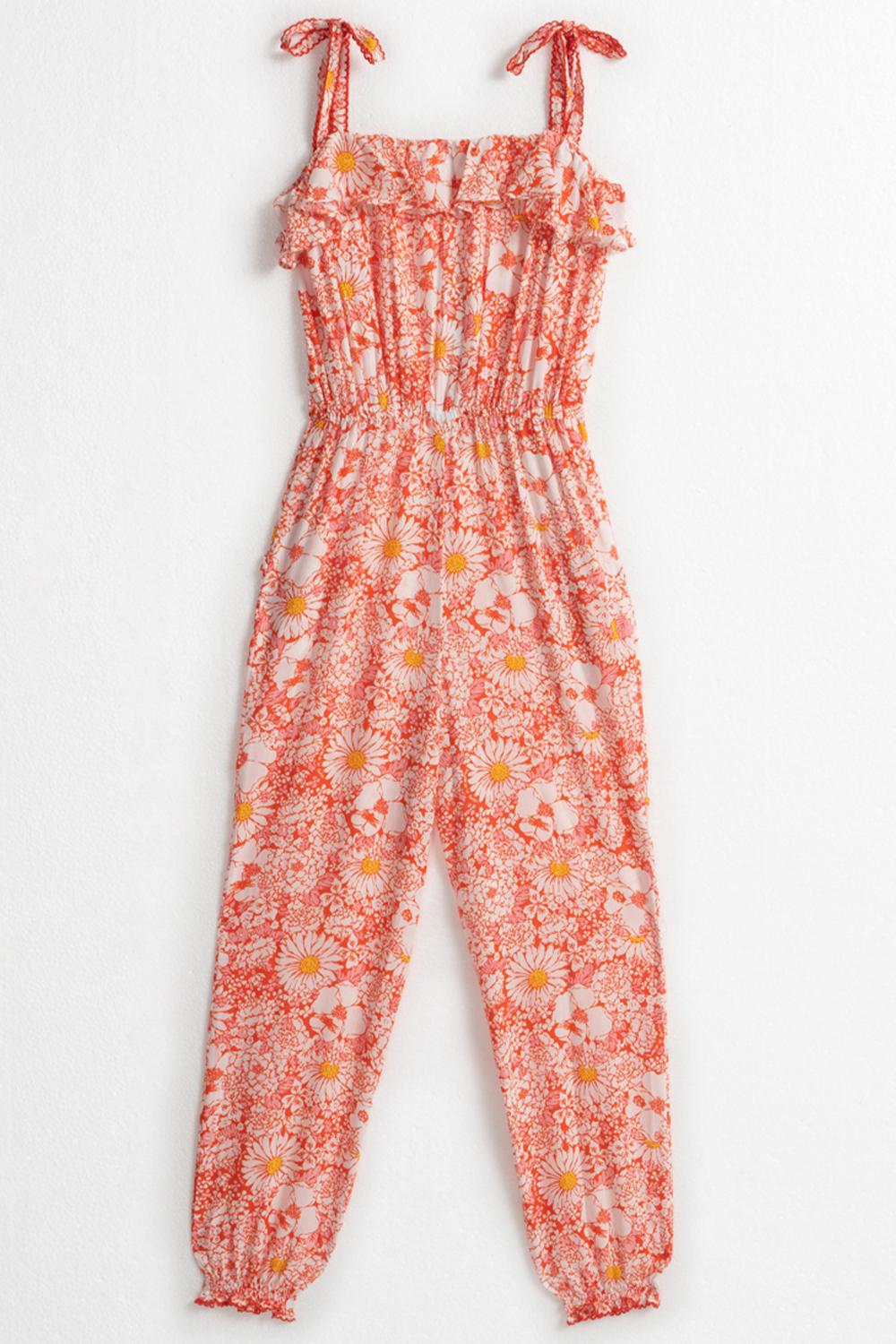 Long Jumpsuit Astra Kids V Orange Mid 70's Garden Viscose