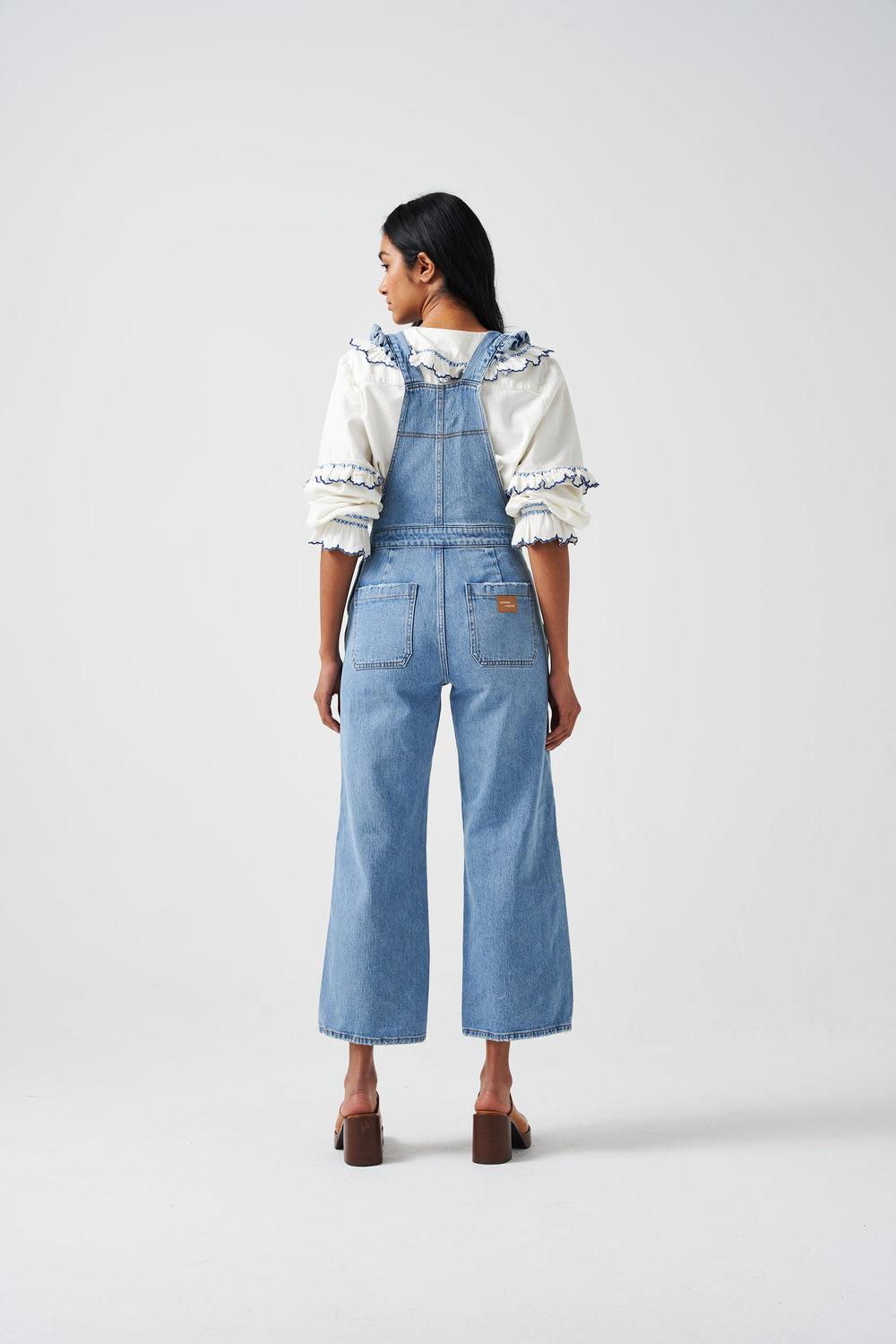 Elodie Frill Overalls in Rodeo Vintage