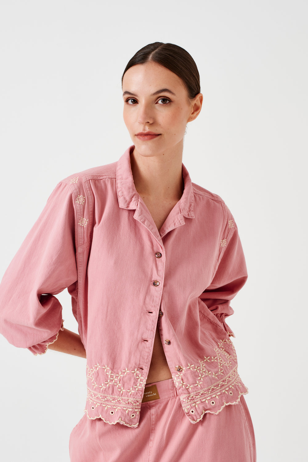 Sophie Shirt in Powder Pink