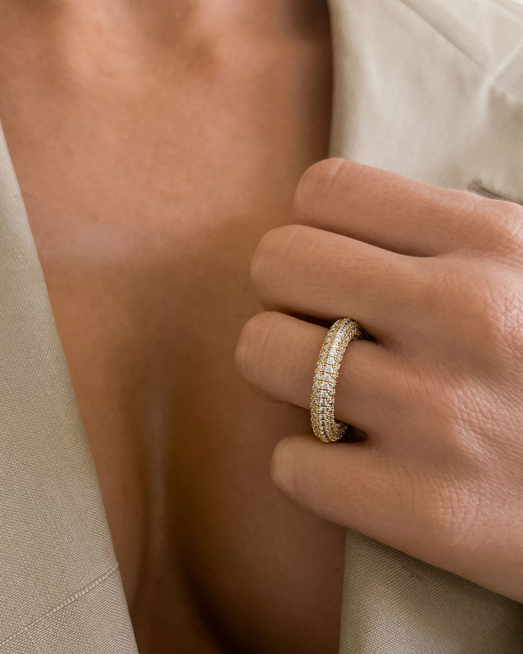 Pave Amalfi Ring- Gold