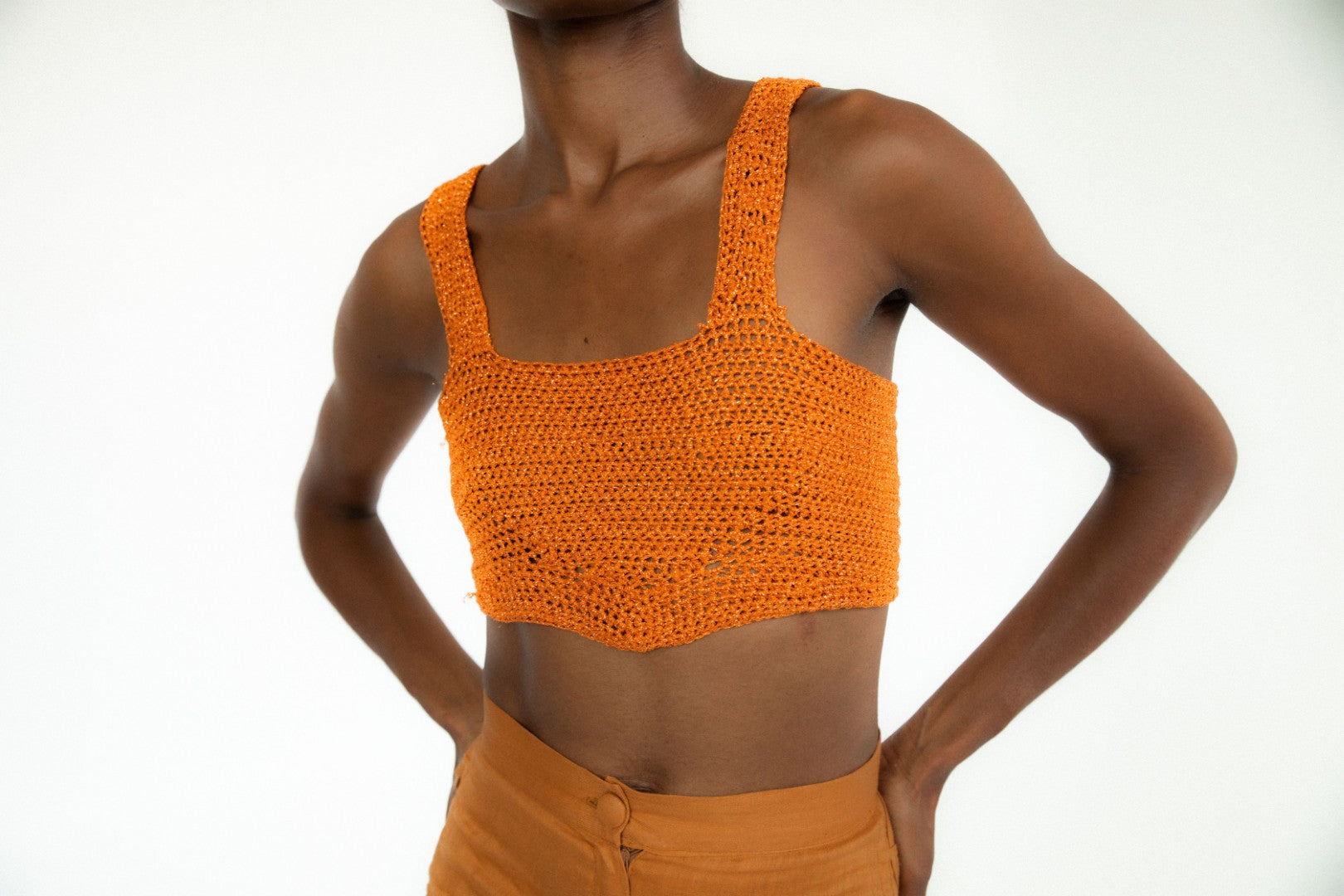 Noe Metallic Knit Corset