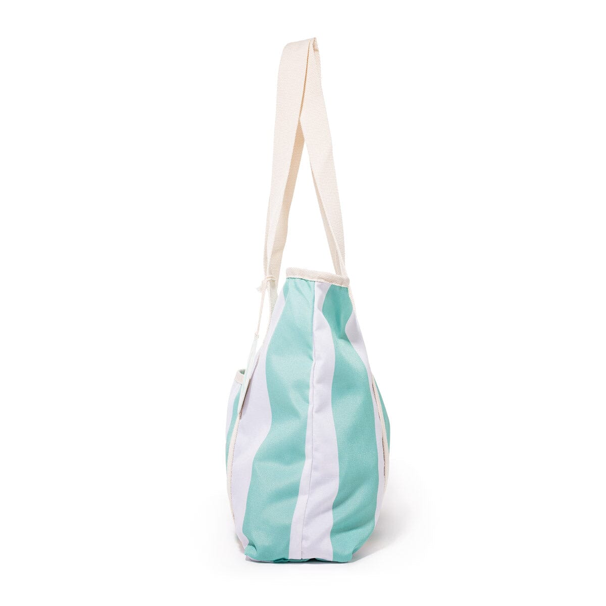 The Volcano Beach Bag - Last Mango Green Stripe Beach Bag Business & Pleasure Co 