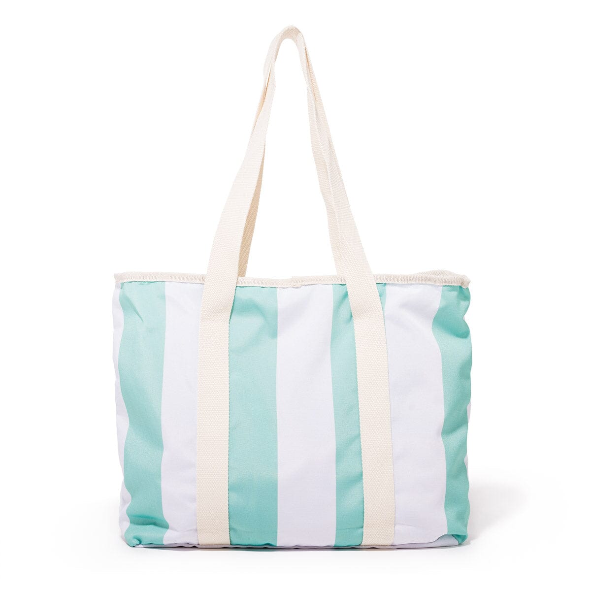 The Volcano Beach Bag - Last Mango Green Stripe Beach Bag Business & Pleasure Co 