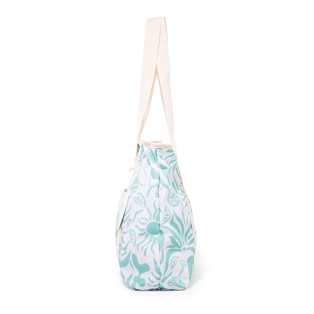 The Volcano Beach Bag - Last Mango Green Tiki Beach Bag Business & Pleasure Co 