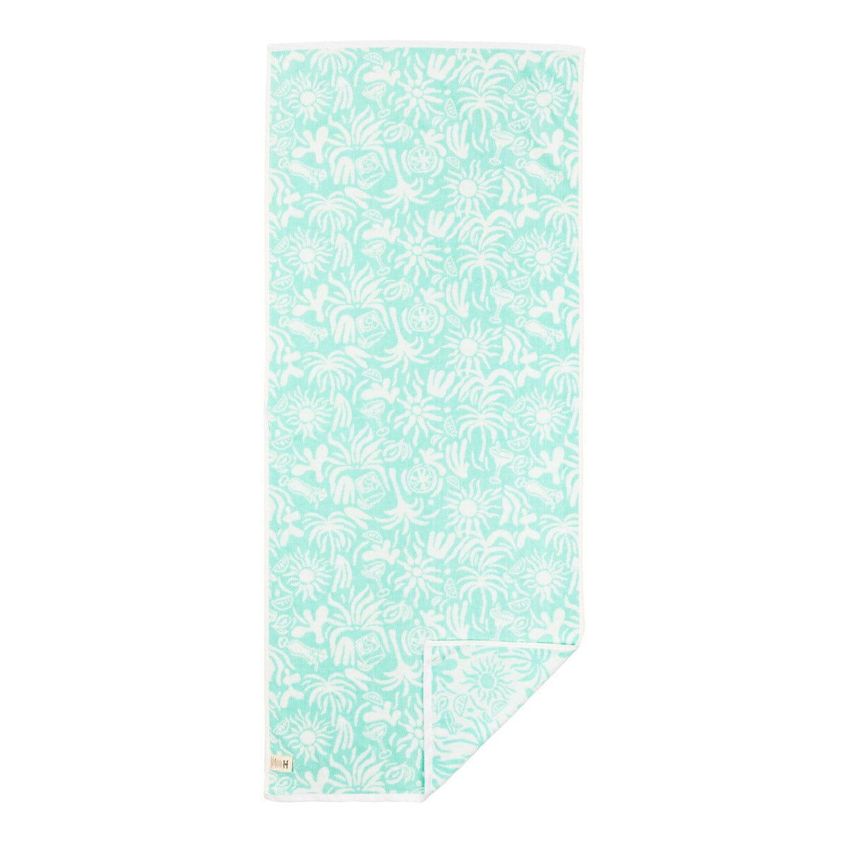 The Havana Towel - Last Mango Green Tiki Havana Beach Towel Business & Pleasure Co 