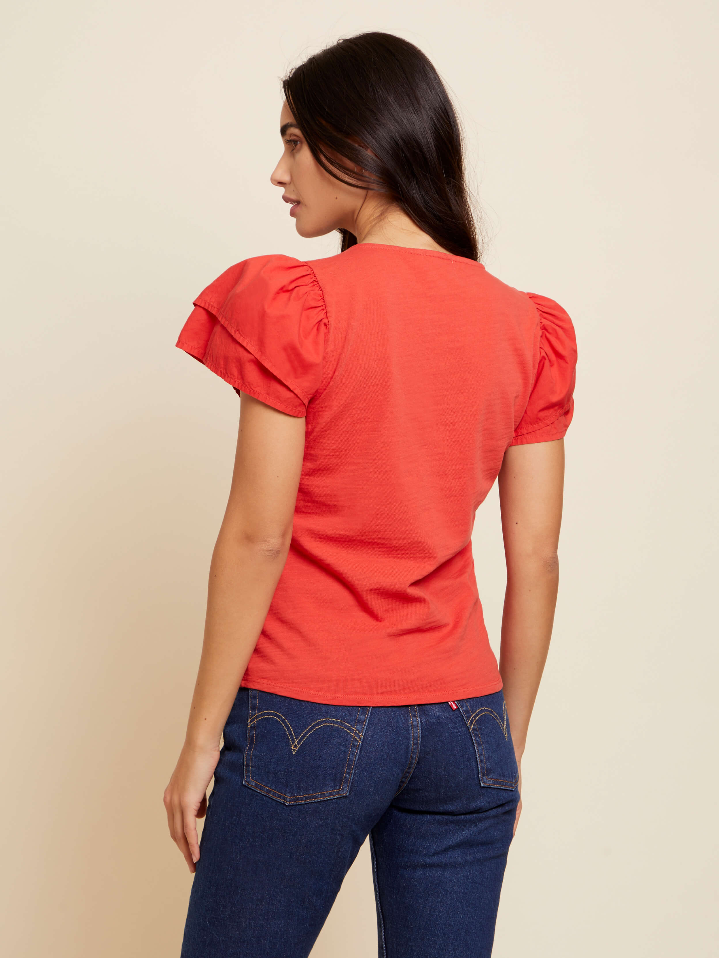 NATION LTD Maria Femme Snap Tee