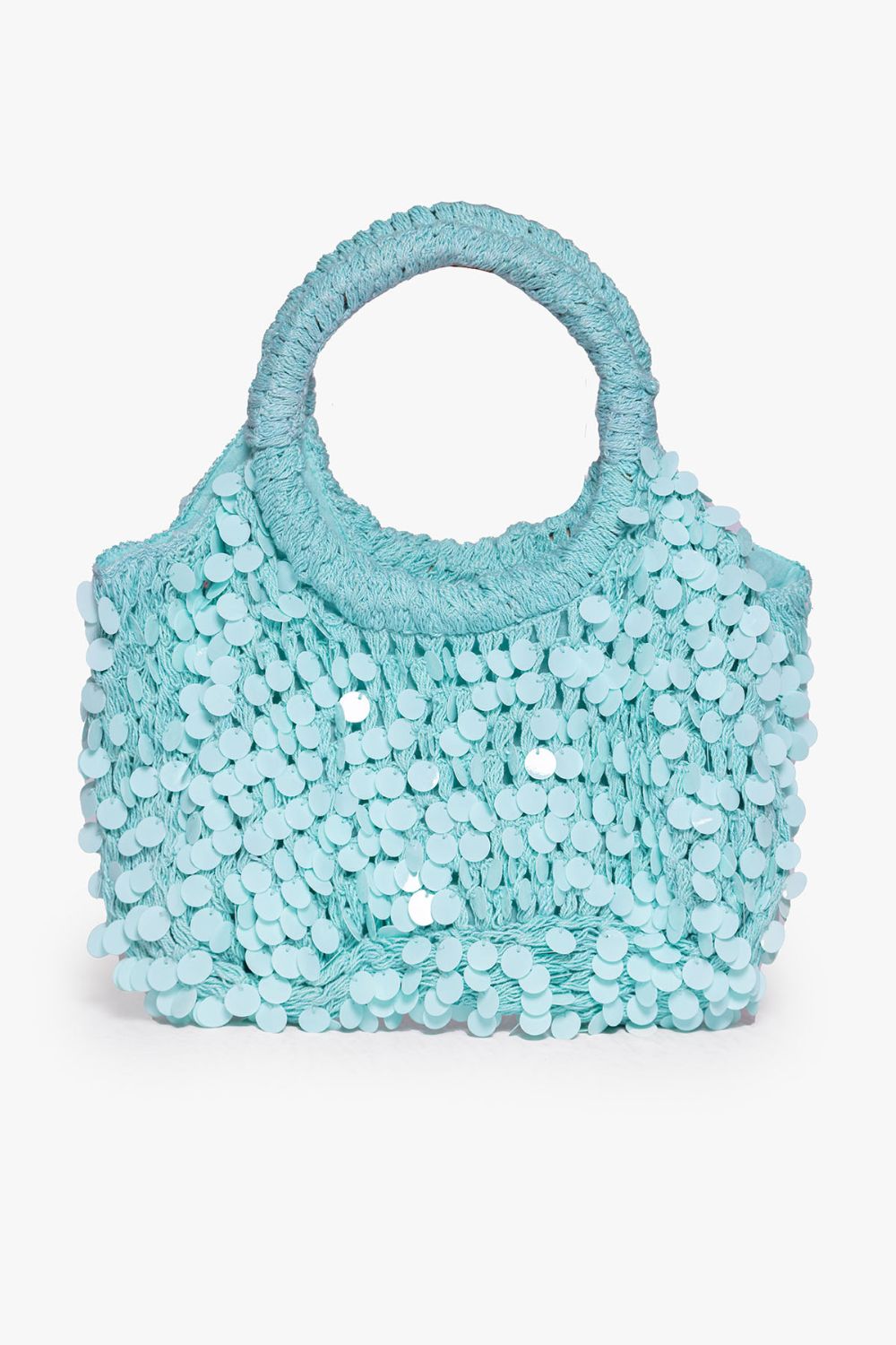 MARLEY BAG CROCHET BIG SEQUINS POOL