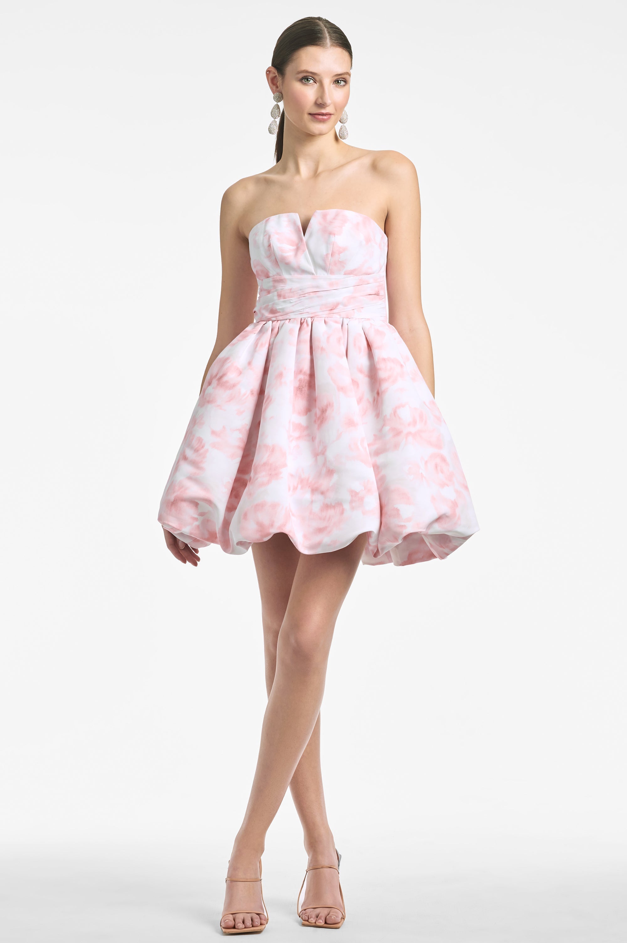 Maura Dress - Blush Watercolor Floral - Final Sale