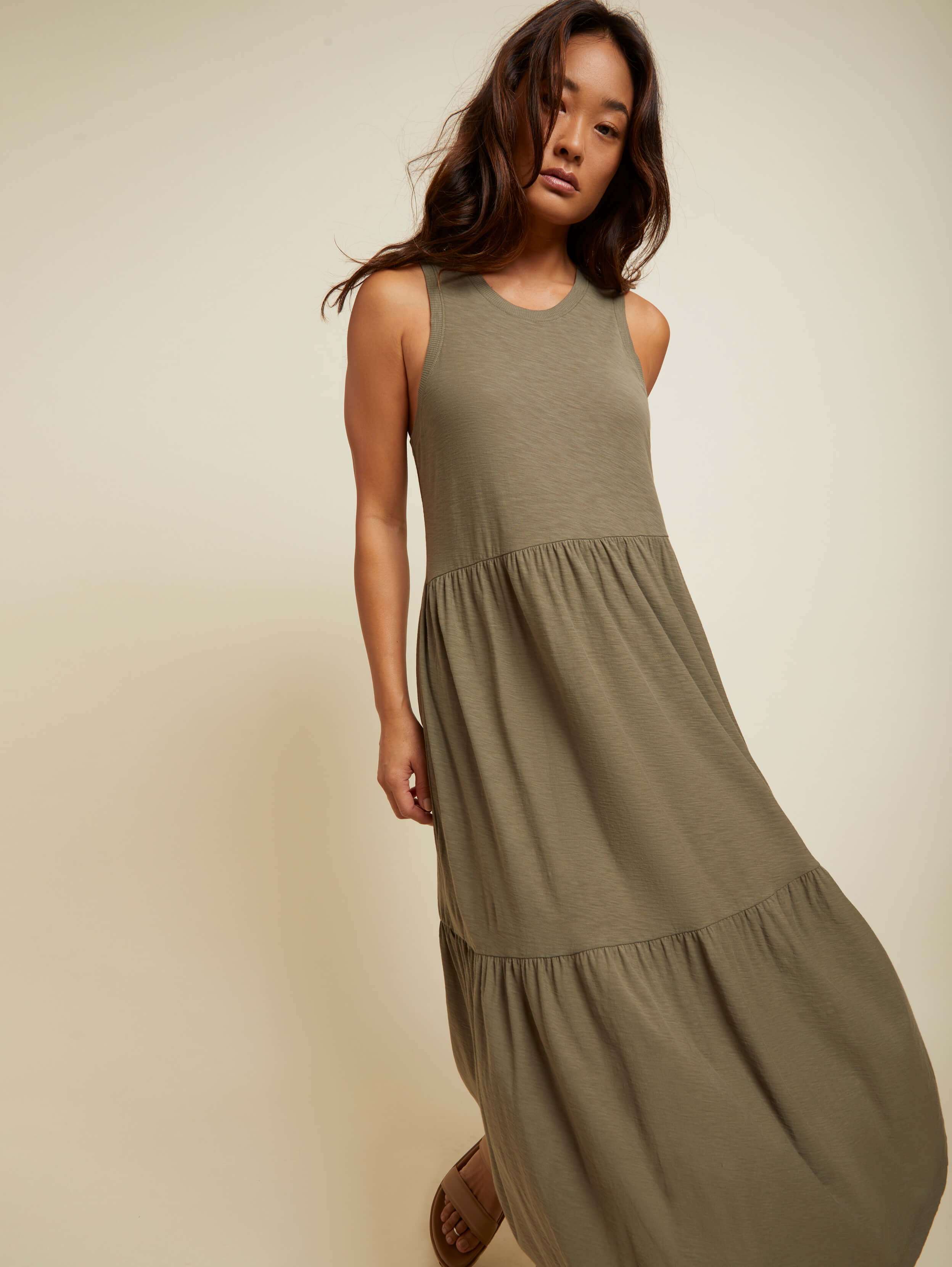 NATION LTD Melissa Tiered Tank Dress