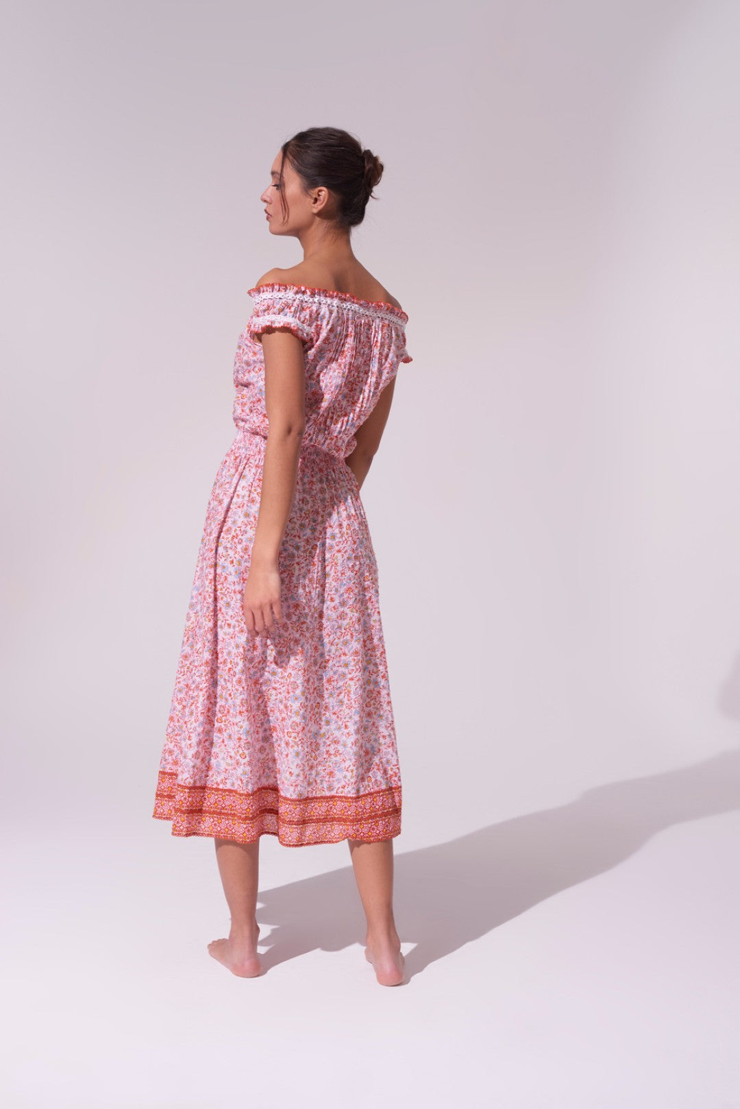 MIDI DRESS ASTRID X CT PM WITH SHORT - PINK MAGNOLIA