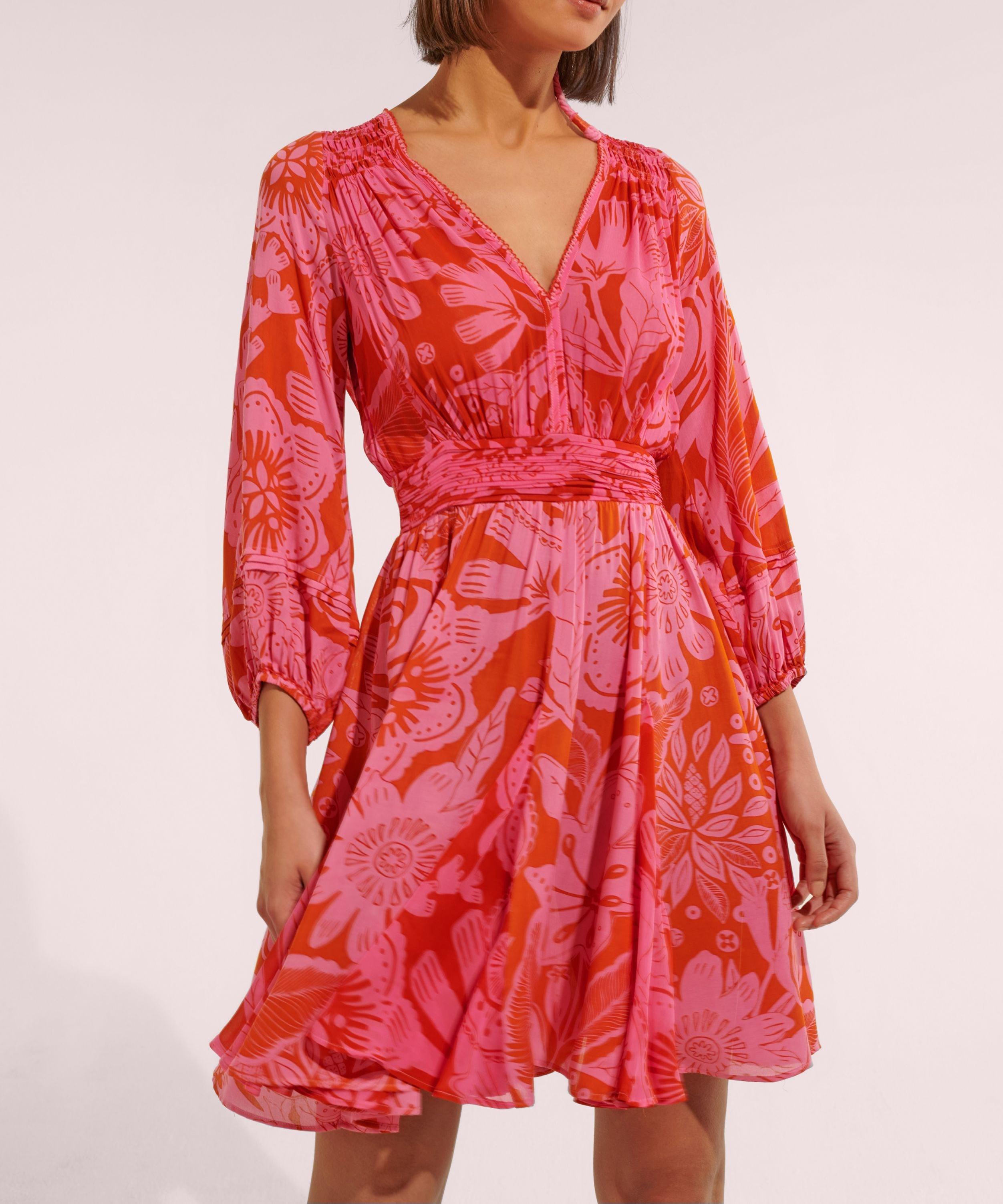 Mini Dress Anabelle - Pink Gauguin