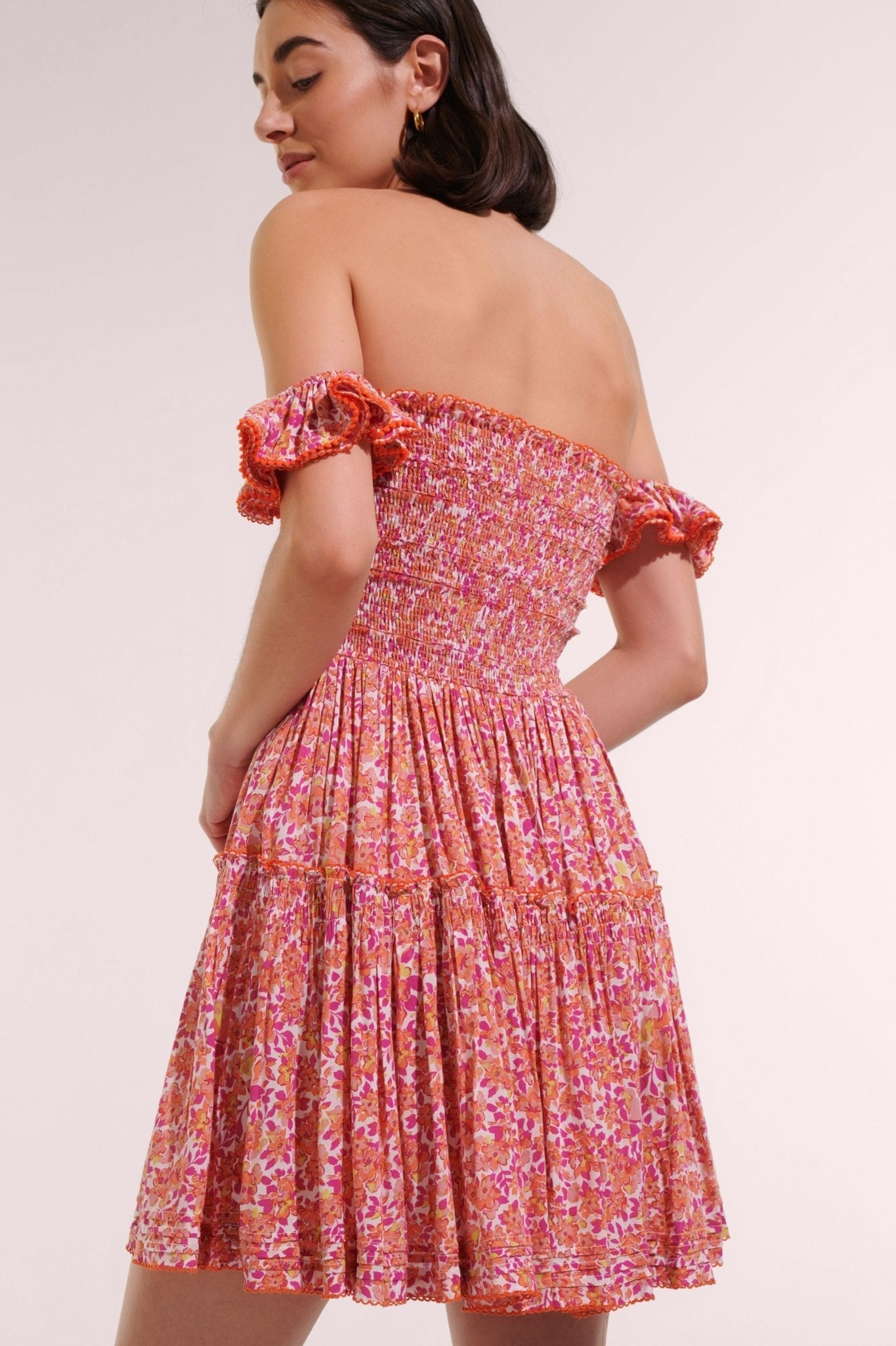 Mini Dress Aurora - Pink Net