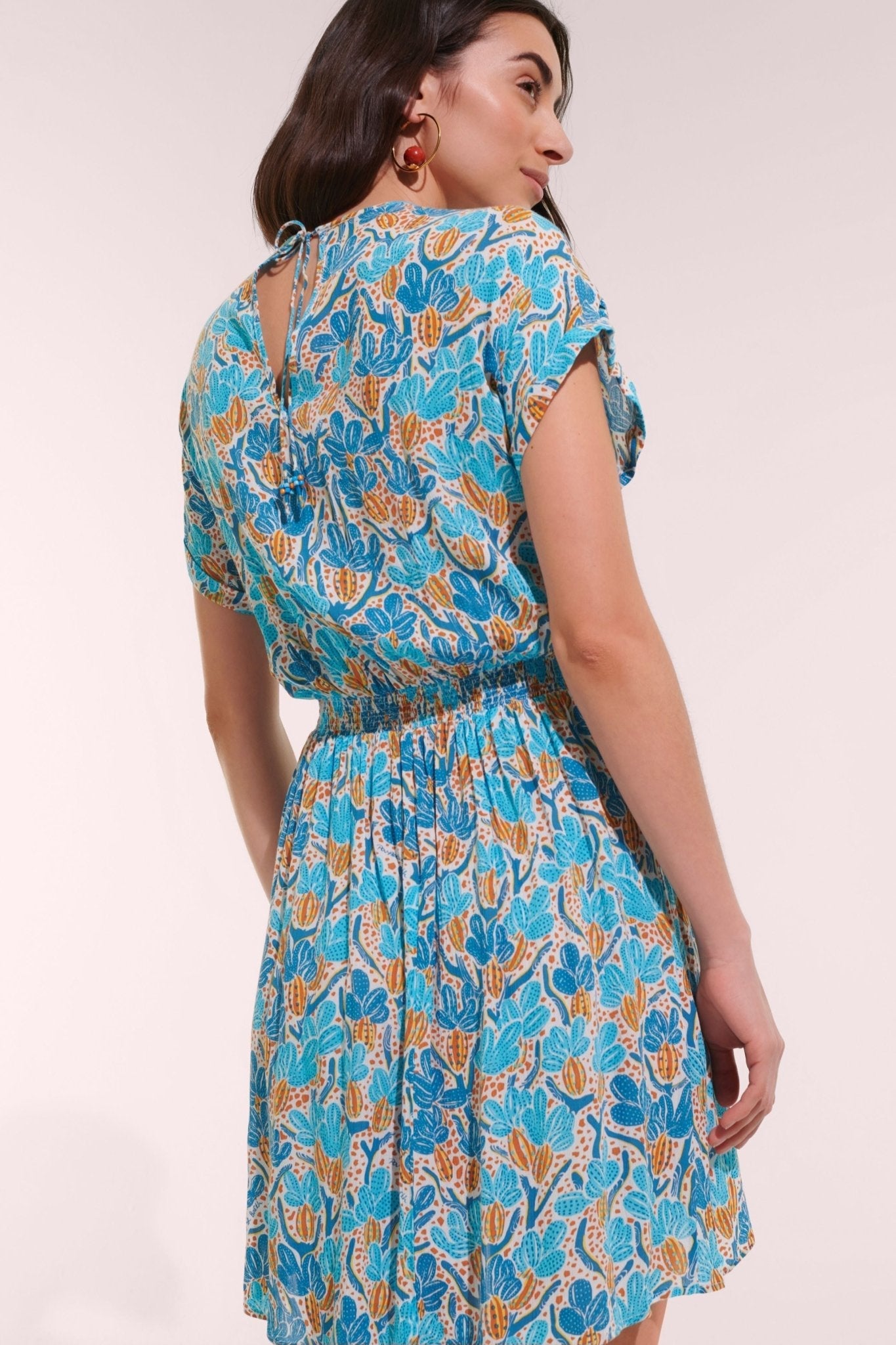 Mini Dress Becky - Blue Kaktus