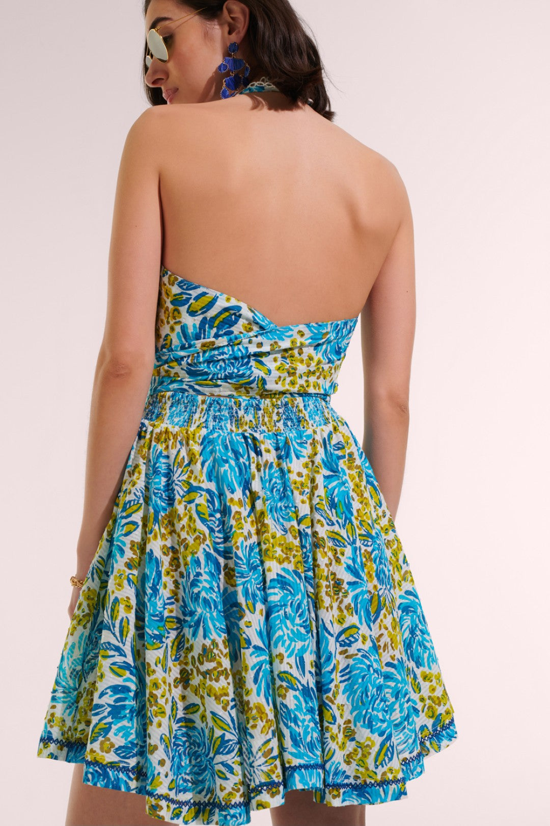 MINI DRESS BETH CT STRIPE - BLUE KRYSAN