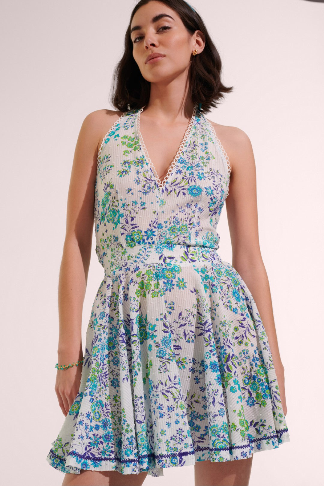 MINI DRESS BETH CT STRIPE - BLUE QUEEN LIBERTY