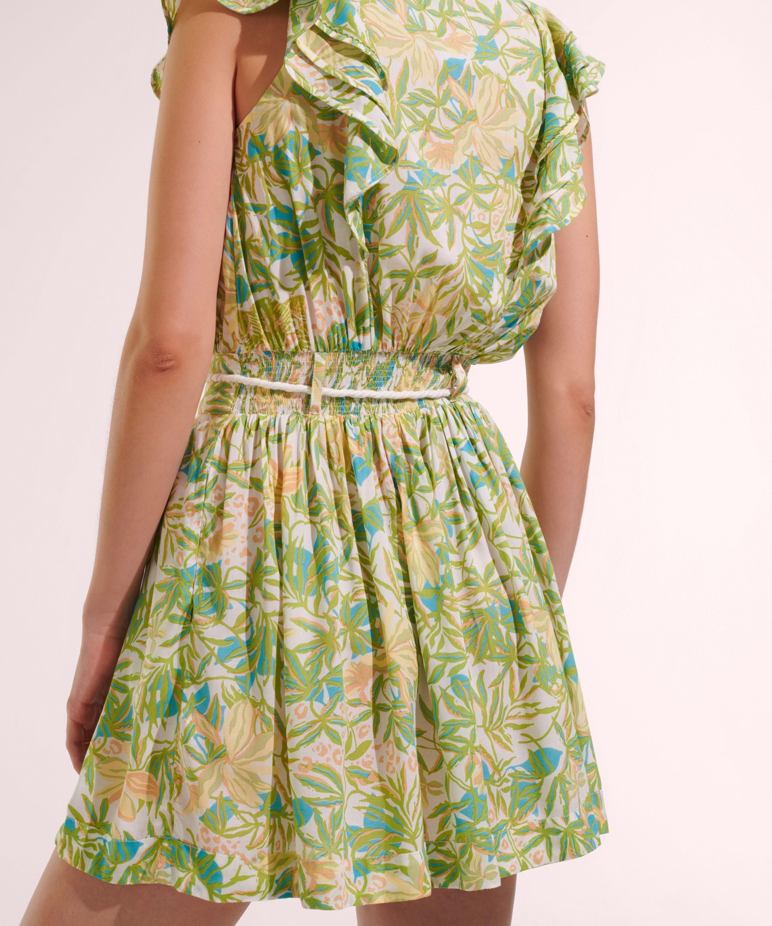 Mini Dress Bice - Green Orchid