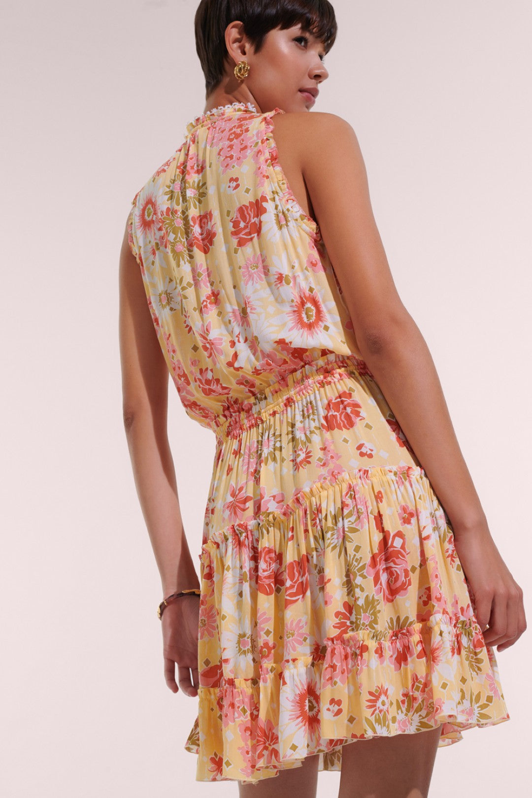 MINI DRESS CLARA V - YELLOW 90'S