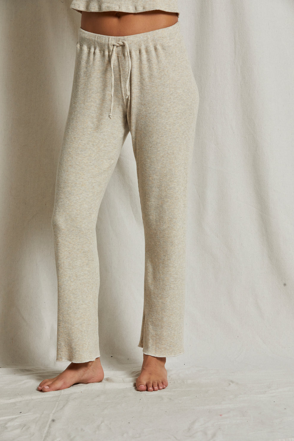 B67 - Leann - Sweater Rib Straight Leg Pant