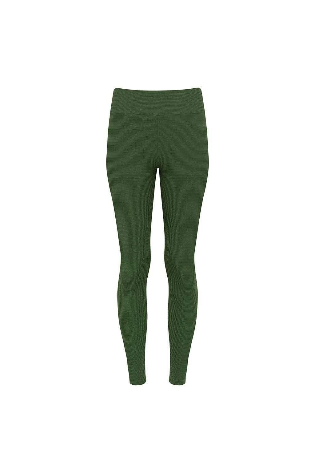 Olive Micro Scrunch Classic Legging