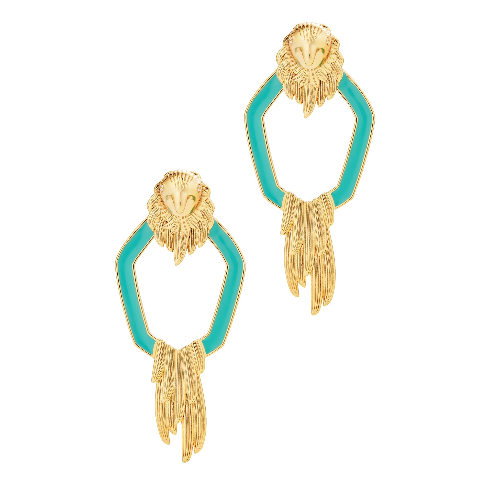 Madame Macaw Earrings