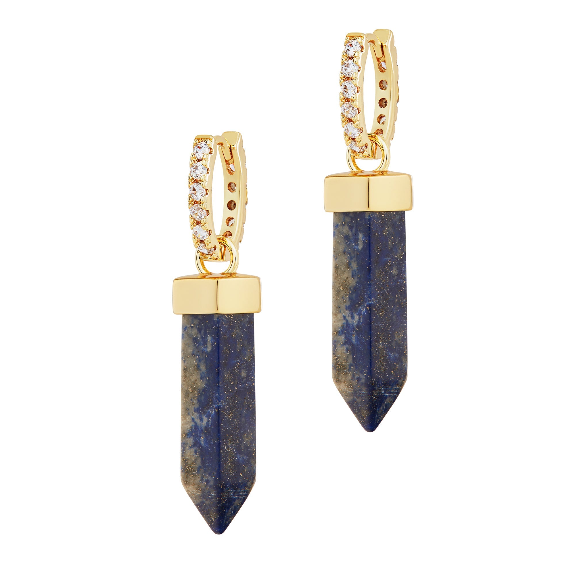 The Manifest Earrings (Blue Lapis)