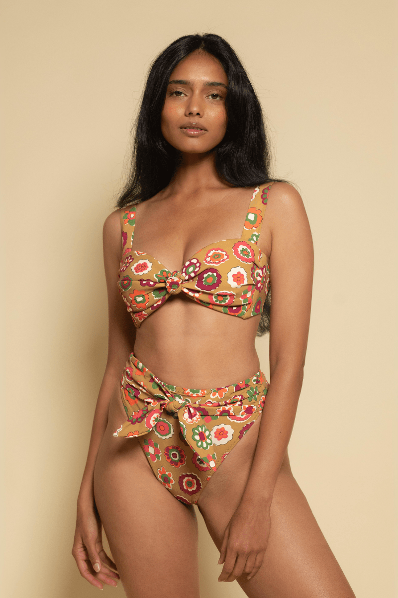 Mazzy Floral Paula Tie-Up Bikini Bottom