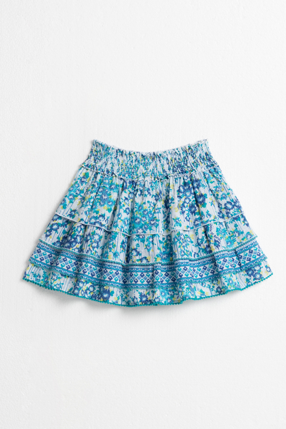 Mini Skirt Ariel Kids Ct Pm Blue Aquarelle Cotton Plumeti