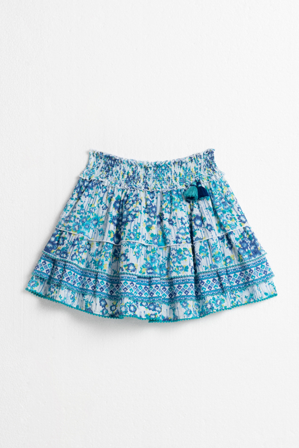 Mini Skirt Ariel Kids Ct Pm Blue Aquarelle Cotton Plumeti