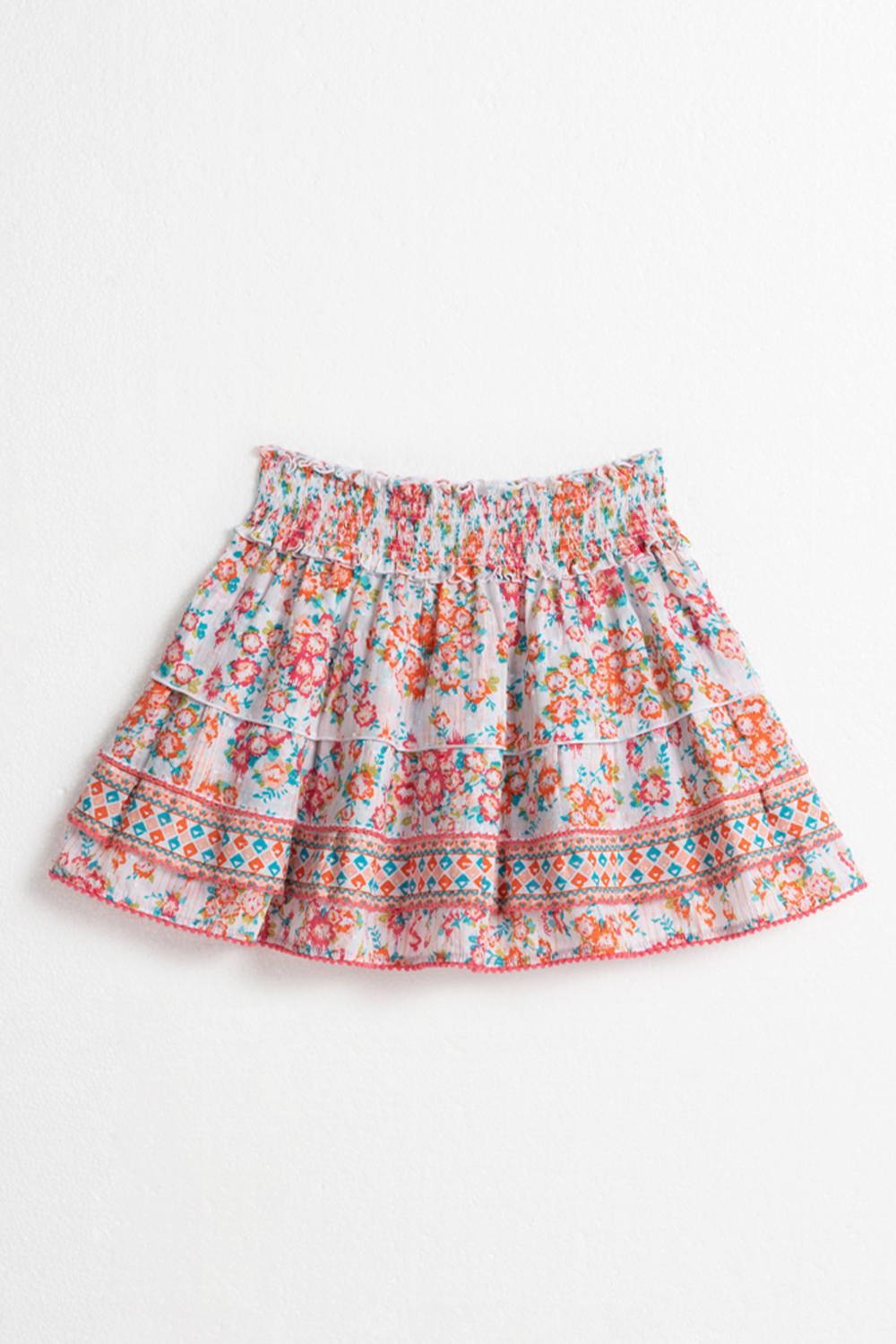 Mini Skirt Ariel Kids Ct Pm Pink Aquarelle Cotton Plumeti