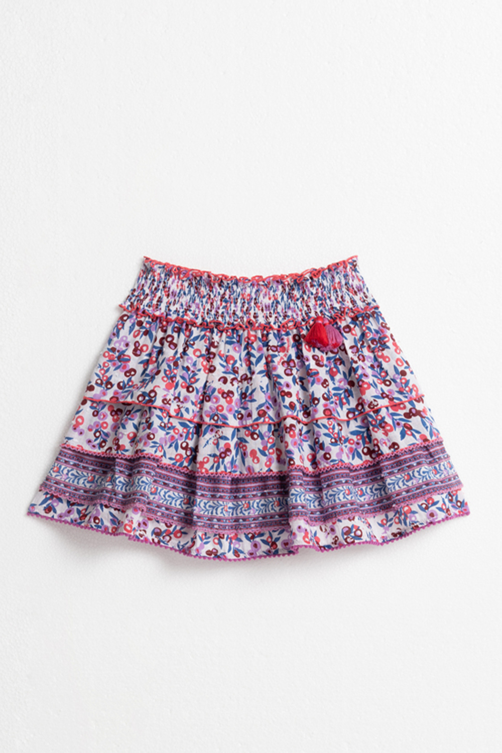 Mini Skirt Ariel Kids Ct Pm Blue Blueberry Cotton Plumeti