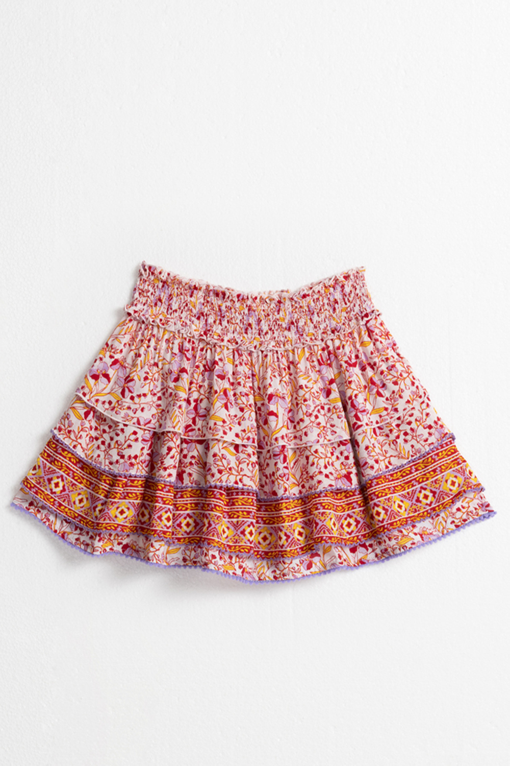 Poupette St Barth - Kids Mini Skirt Ariel - Purple Mini Jonquille