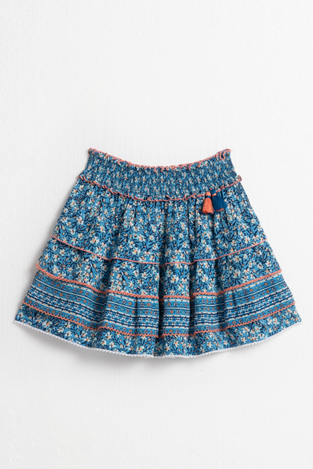 Mini Skirt Ariel Kids V Blue Paquerette Viscose