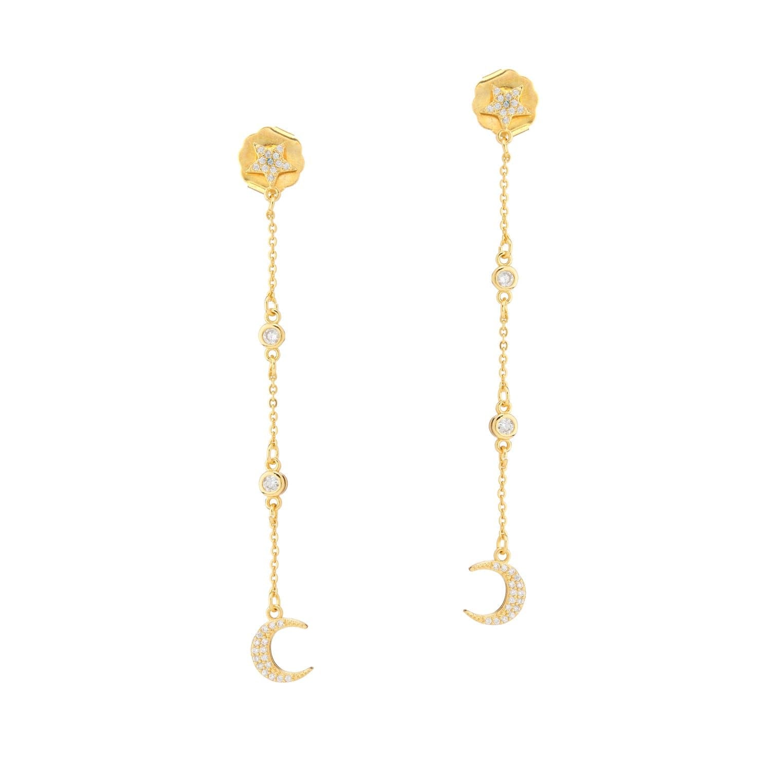 Moonlight Dreams Earrings - Gold