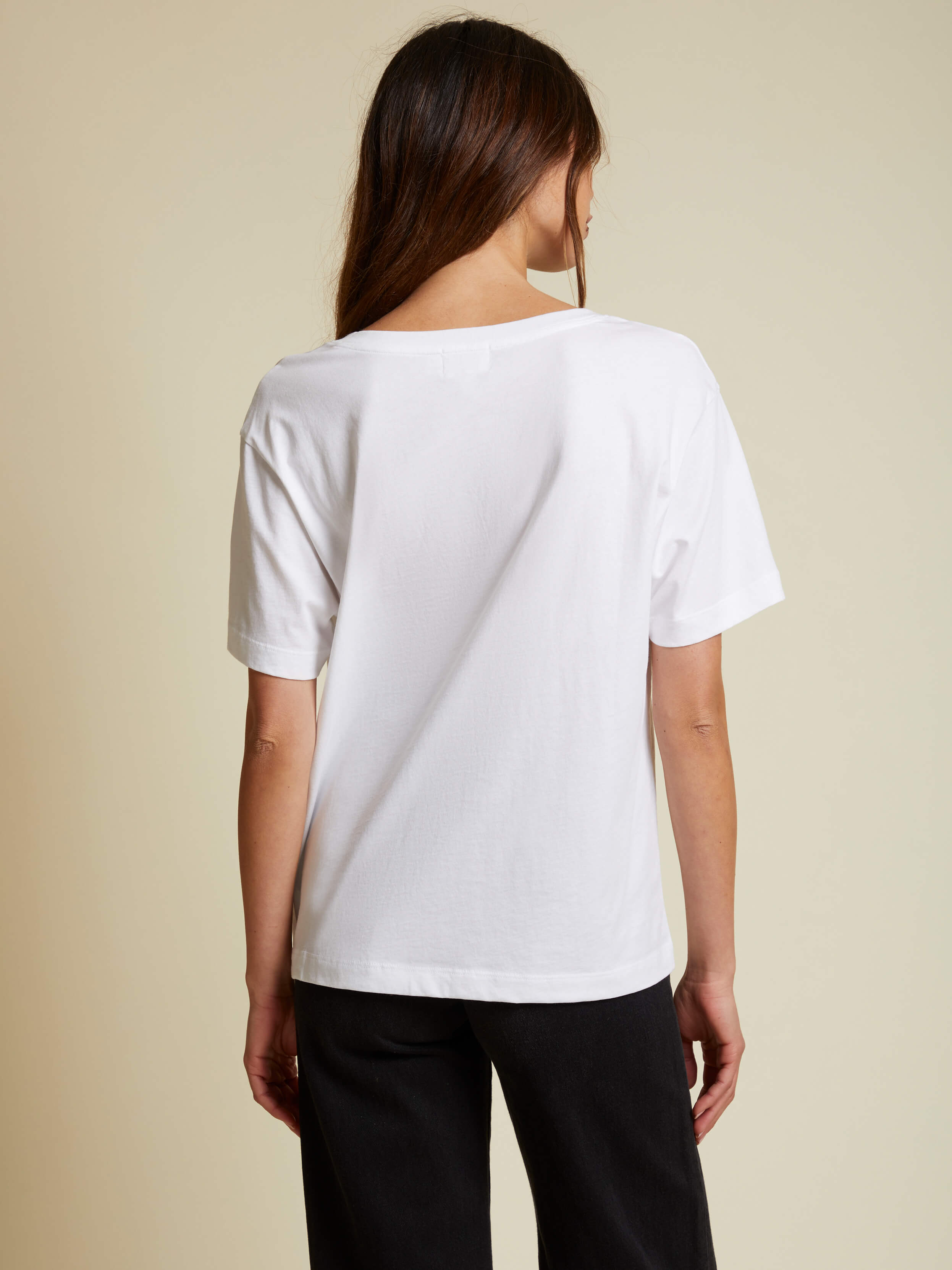 NATION LTD Nina Organic Cotton Vintage Fit V Neck Tee