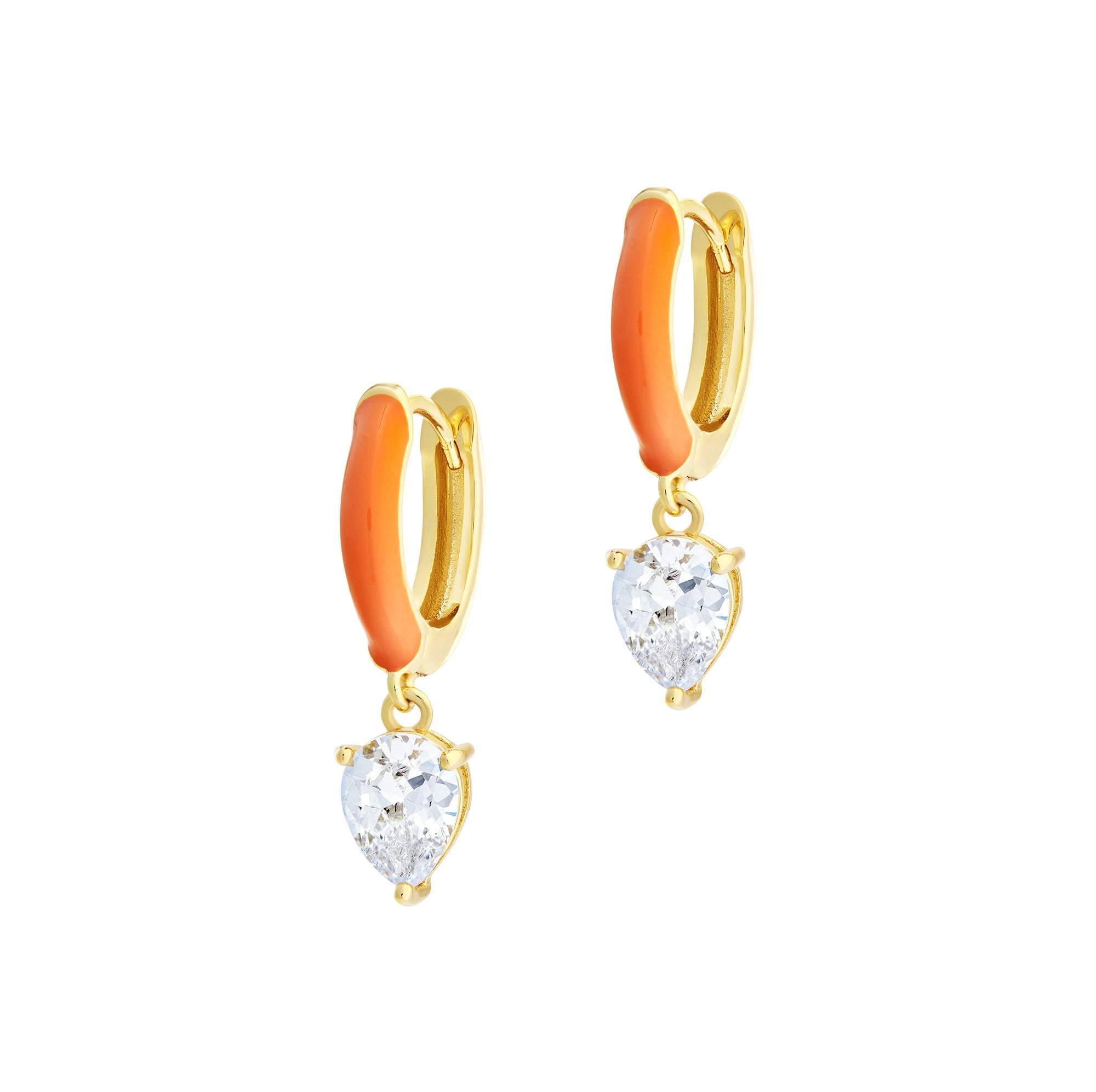 Neon Nights Earrings (Neon Orange)