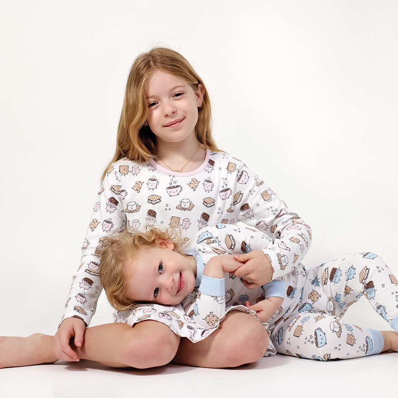 Two Piece PJ Smores Blue