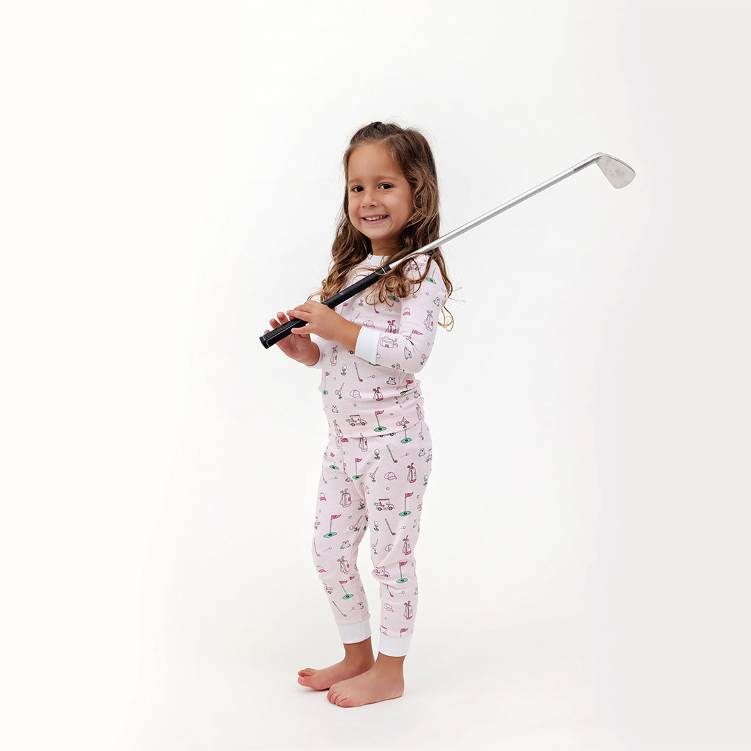 Two Piece Pj Pink Golf
