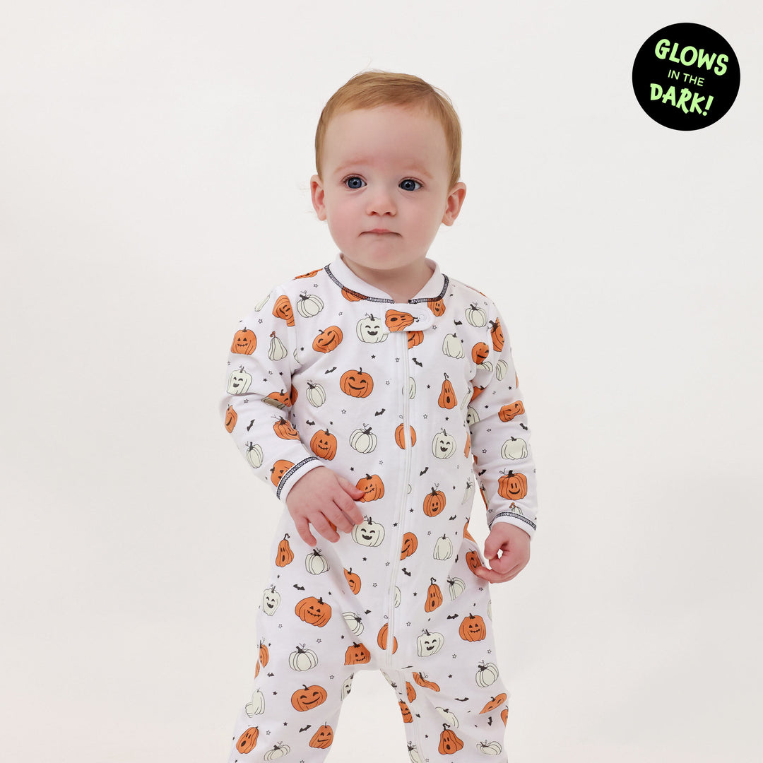 Zipper Footie Pumpkins