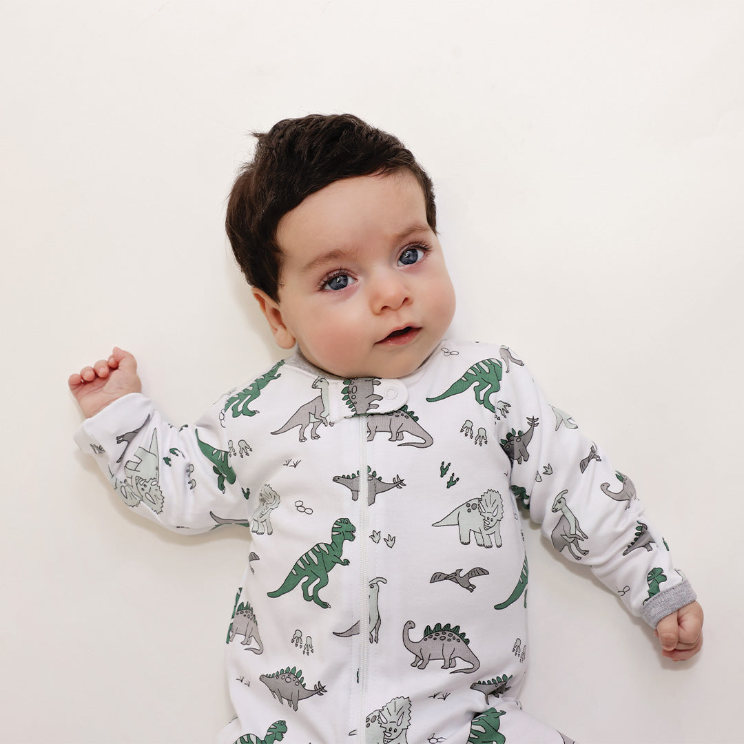 Zipper Footie Dinosaurs