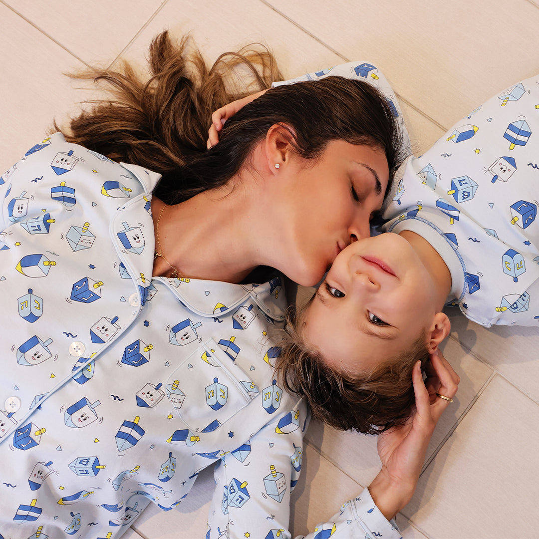 Womens Two Piece Pj Happy Dreidels