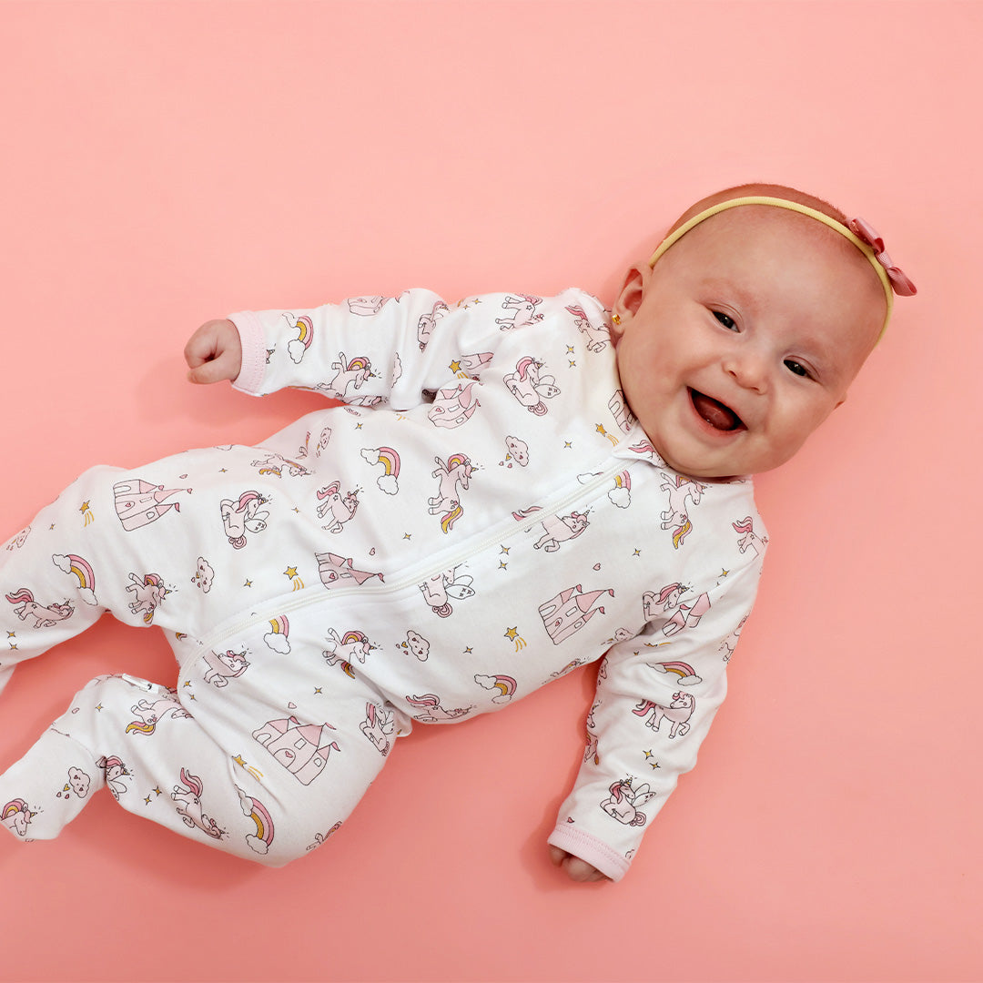 Zipper Footie Unicorn World