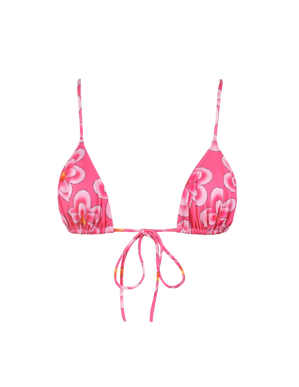Not Your Barbie Triangle Front Tie Top