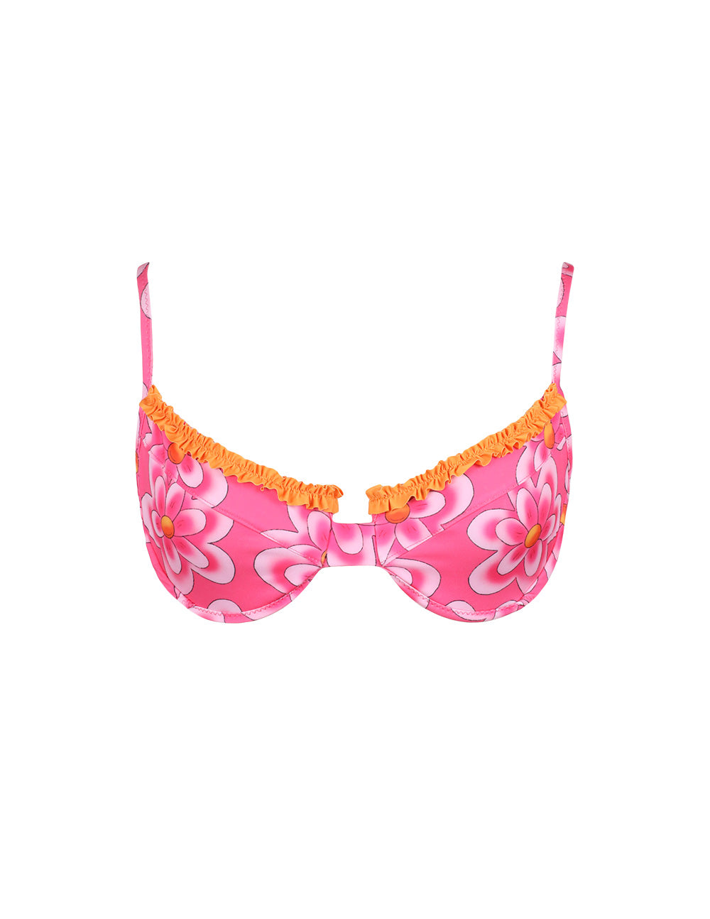 Not Your Barbie Ruffled Up Underwire Top