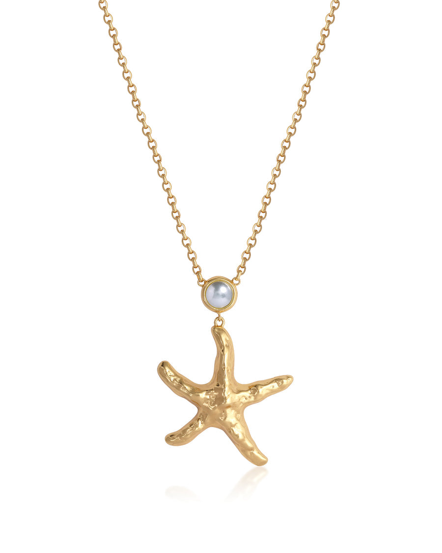Pearl Drop Starfish Necklace - will take 2-4 weeks to arrive